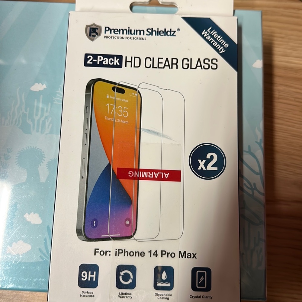 Premium Shieldz 2-pack screen protectors for iPhone 14 pro max new